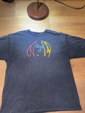 Vintage 90s John Lennon Self Portrait T-Shirt Yoko Ono Imagine Peace